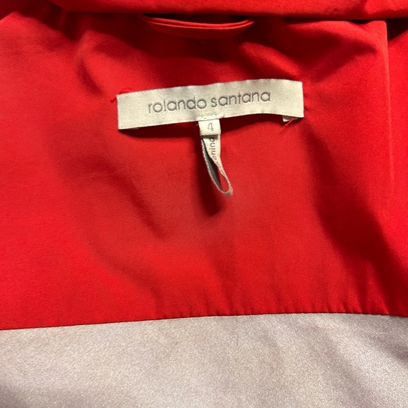 Rolando Santana red lightweight The Perfect Spring jacket - water resistant XS - Picture 5 of 6
